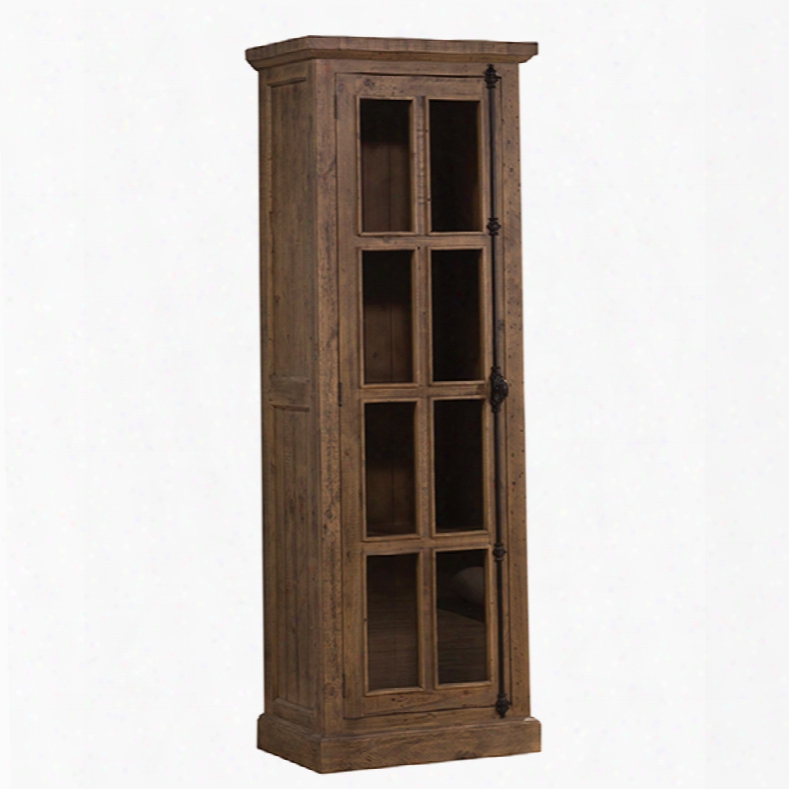 Hillsdale Furniture Tuscan Retreat Tall Single Door Cabinet In Aged Gray