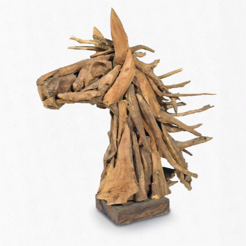 Palecek Driftwood Horse Head Decor