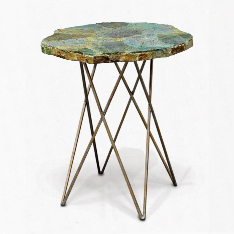 Palecek Malachite Side Table