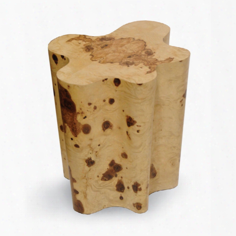 Palecek Olive Ash Burl Veneer Side Table