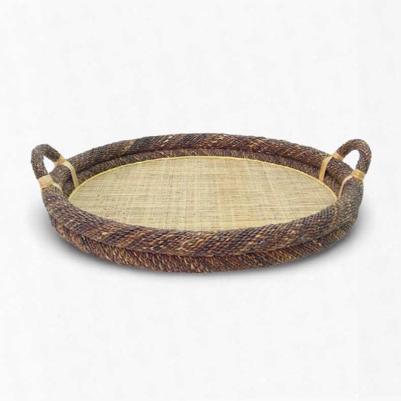 Palecek Round Havana Rope Top Tray