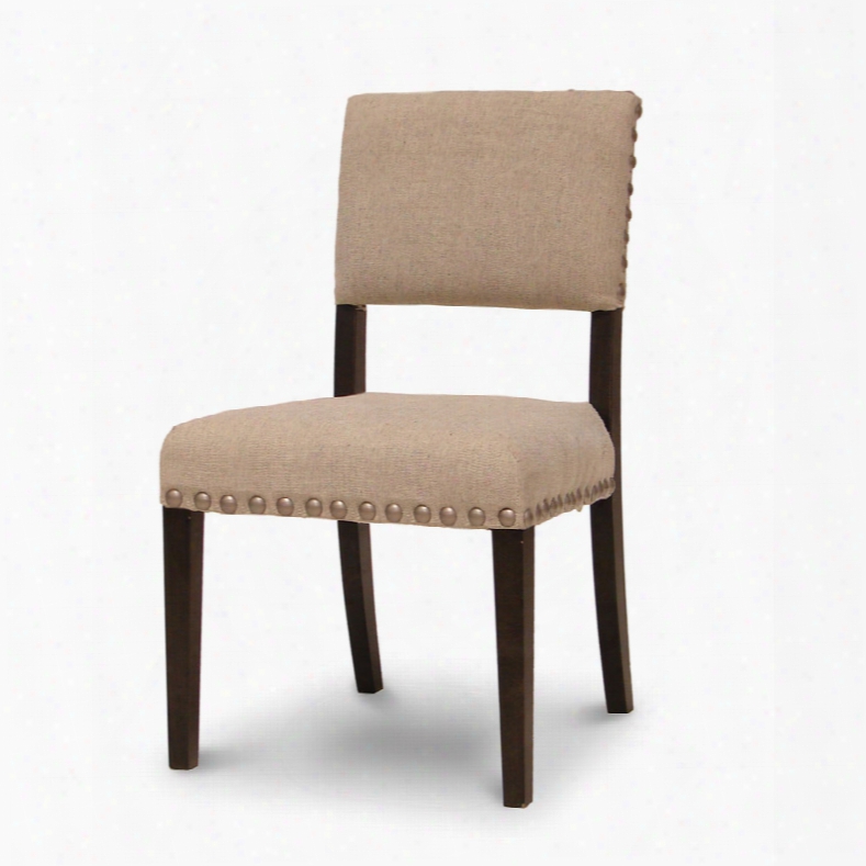Palecek Surrey Side Chair In Ecru Linen - Set Of 2