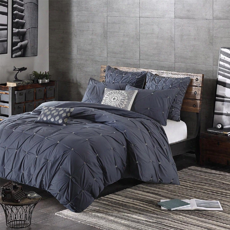 Ink & Ivy Masie 3 Piece Navy Comforter Mini Set