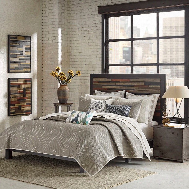 Ink & Ivy Pomona 3 Piece Taupe Coverlet Mini Set