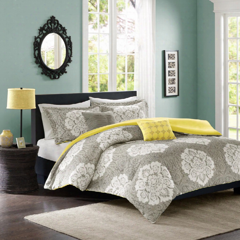 Intelligent Design Tanya Comforter And Sham Set In Grey