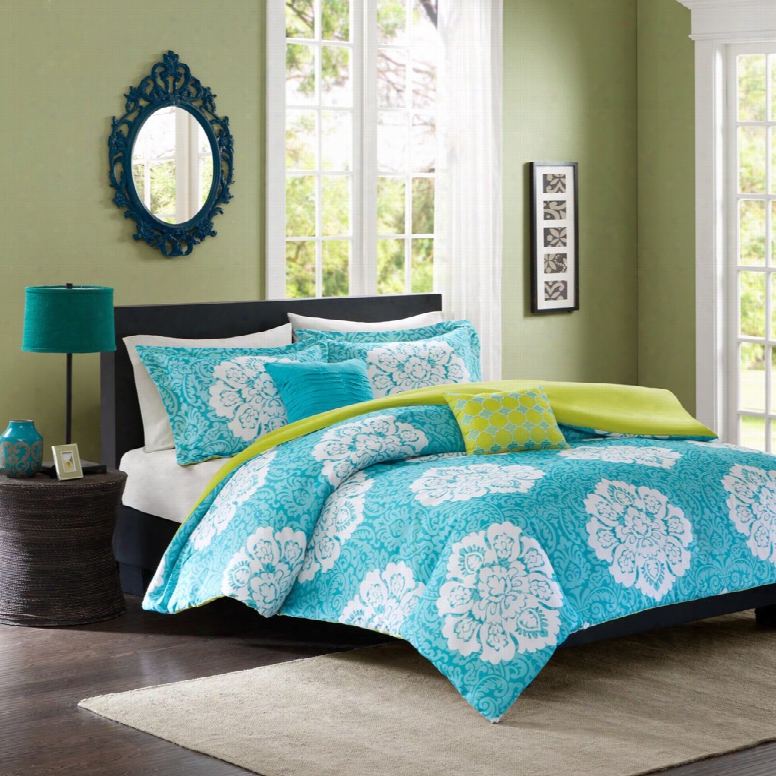 Intelligent Design Tanya Comforter/sham Set In Blue