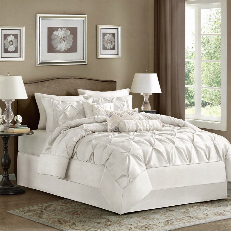 Madison Park Laurel 7 Piece Paraclete Set In White