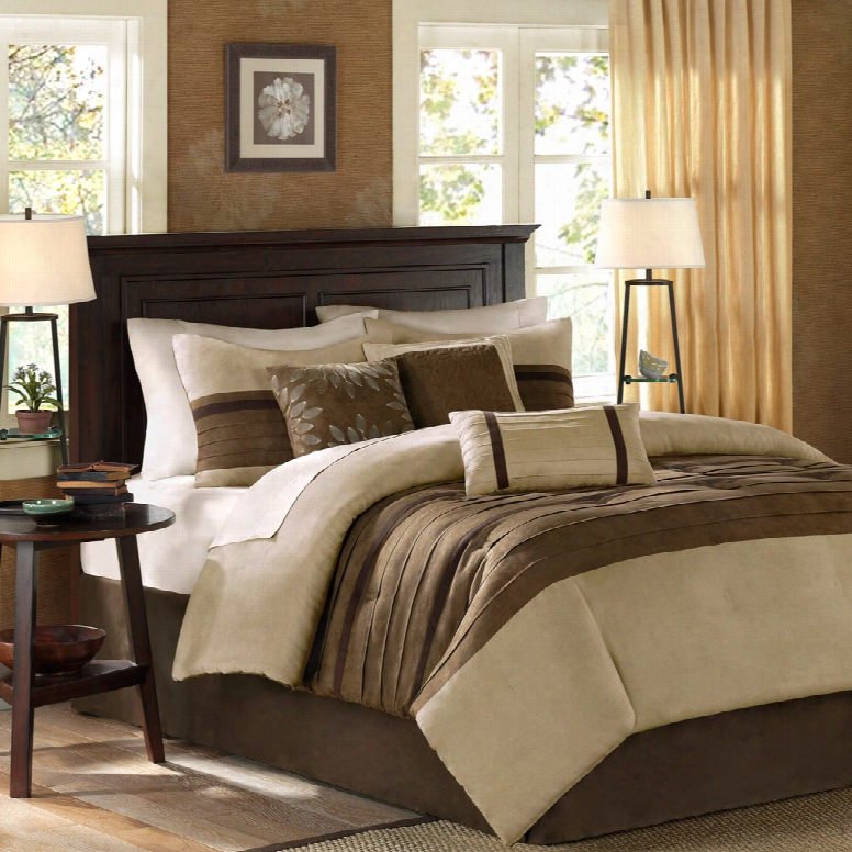 Madison Park Palmer 7 Piece Comforter Set In Natural