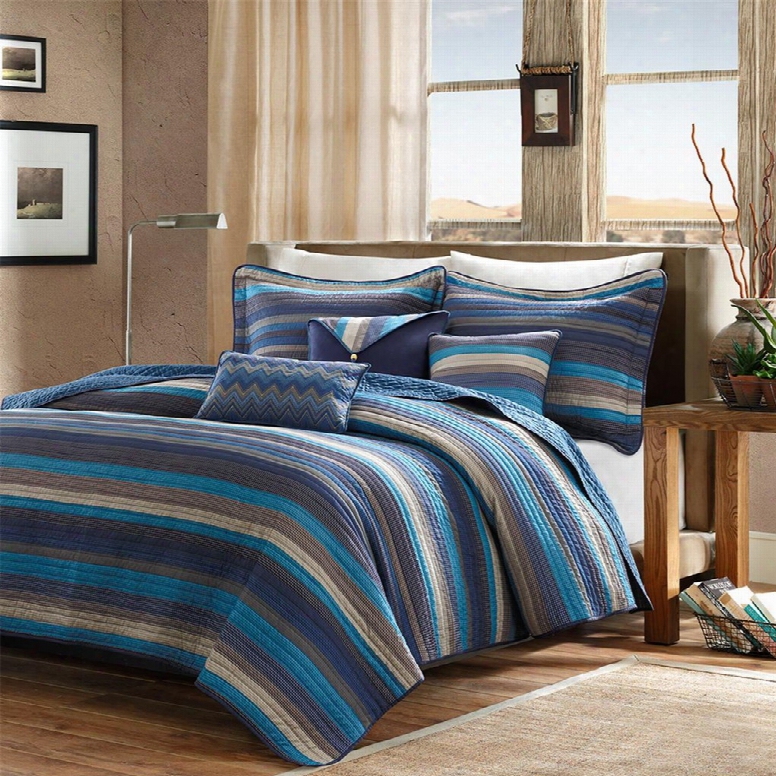 Madison Park Yosemite Quilted Coverlet Set In Blue