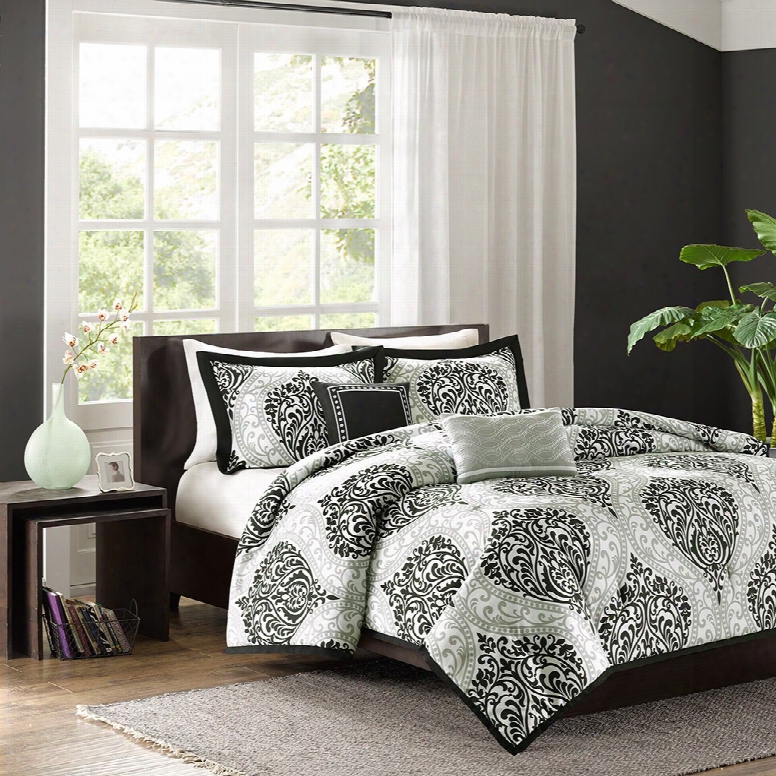 Intelligent Design Senna Comforter Set In Black