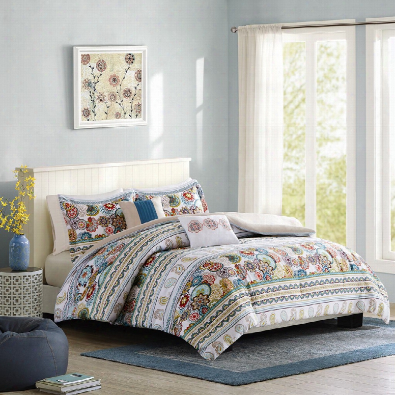 Intelligent Design Tamira Coverlet Set In Multi