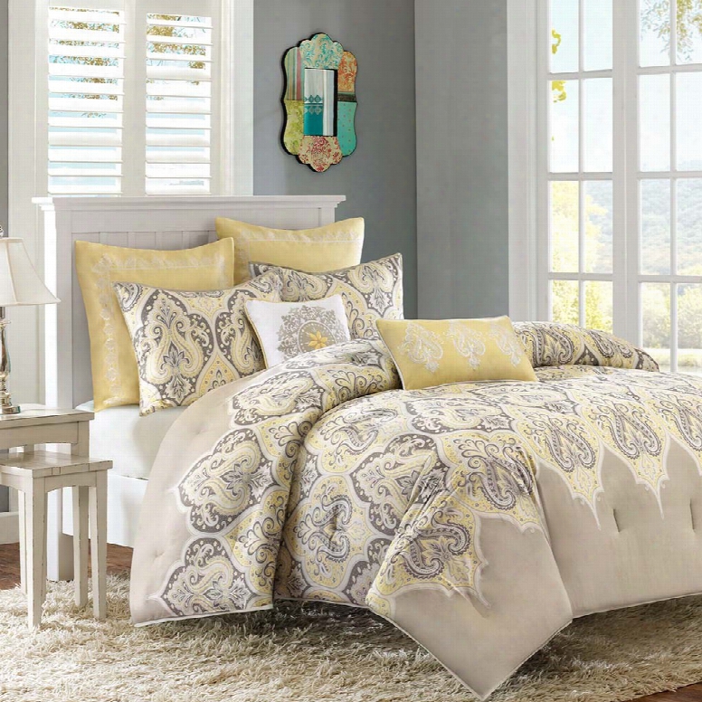 Madison Park Nisha Comforter Set In Yellow