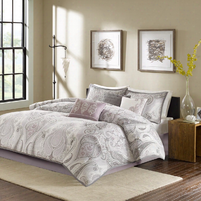 Madison Park Samir 7 Piece Purple Comforter Set