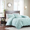 Madison Park Quebec 4 Piece 2-In-1 Duvet Set in Seafoam