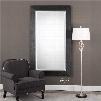 Uttermost Creston Oversized Mirror in Mottled Black