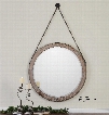 Uttermost Loughlin Round Wood Mirror