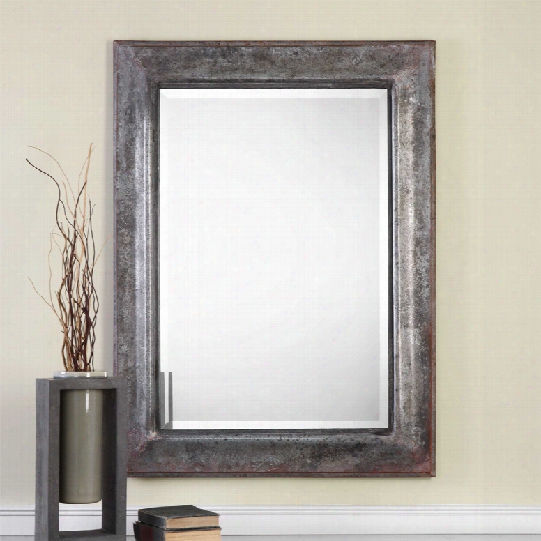 Extreme Agathon Mirror In Aged Stone Gray