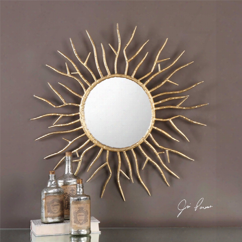 Uttermost Astor Starburst Mirror In Gold