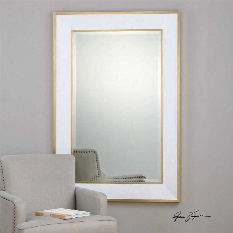 Uttermost Cormor Mirror In White