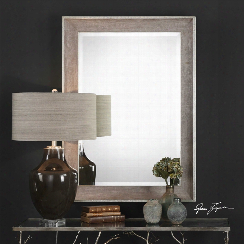 Uttermost Corrado Mirror In Textured Gray