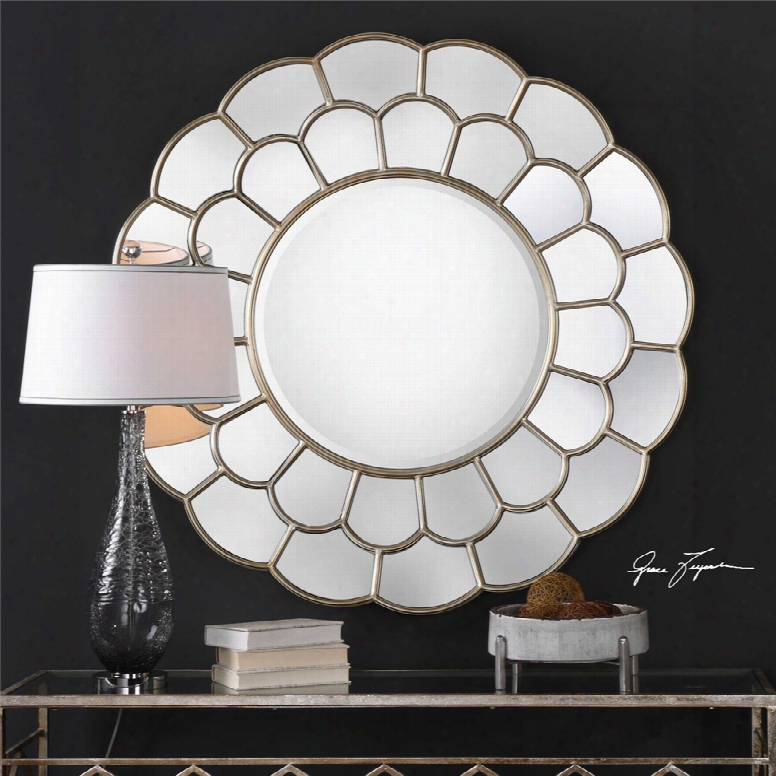 Uttermost Dahlia Mirror In Silver