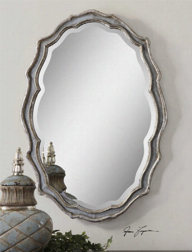 Uttermost Dorgali Mirror In Slate Blue