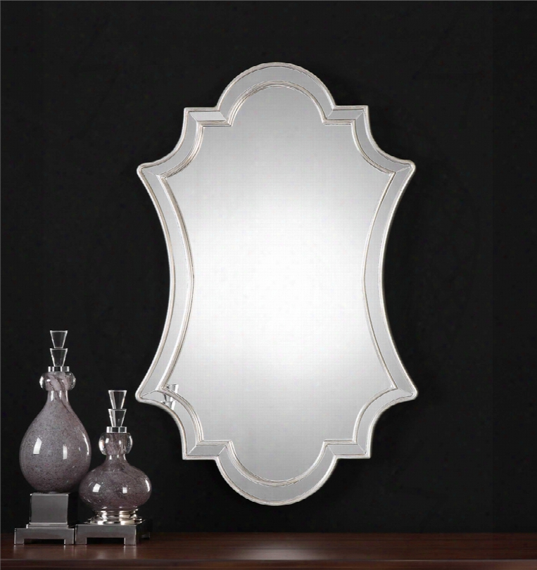 Uttermost Elara Wall Mirror In Antiqued Silver