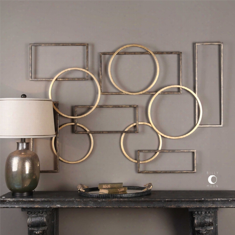 Uttermost Elias Wall Art In Bronze And Gold