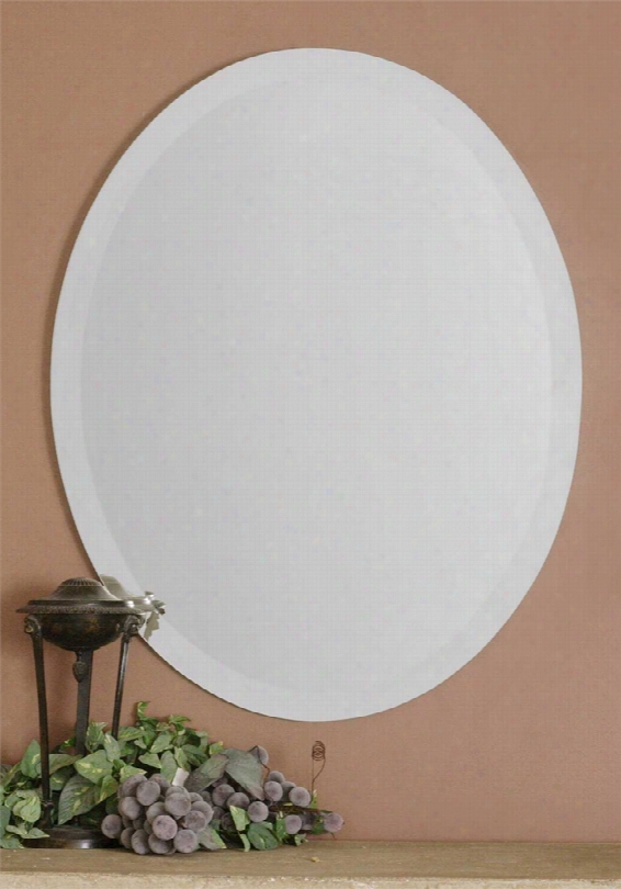 Uttermost Frameless Vanity Oval Mirror