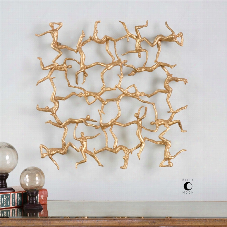 Uttermost Golden Gymnasts Wall Art