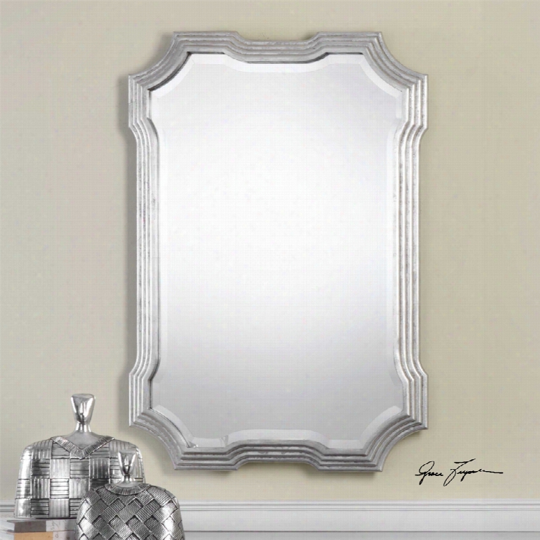 Uttermost Halima Step Mirror In Silver