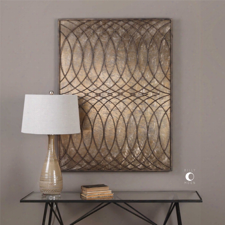 Uttermost Kanza Wall Panel In Antique Bronze