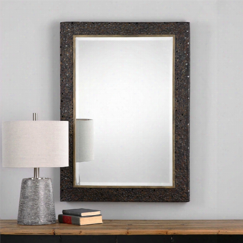 Uttermost Khalil Mirror In Dakr Bronze