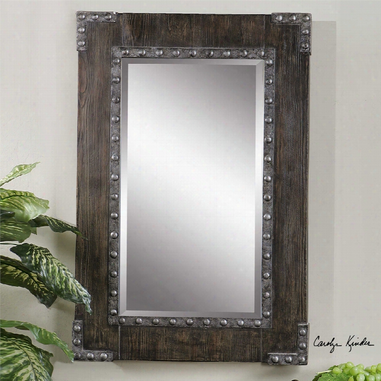 Uttermost Malton Rustic Wood Mirror