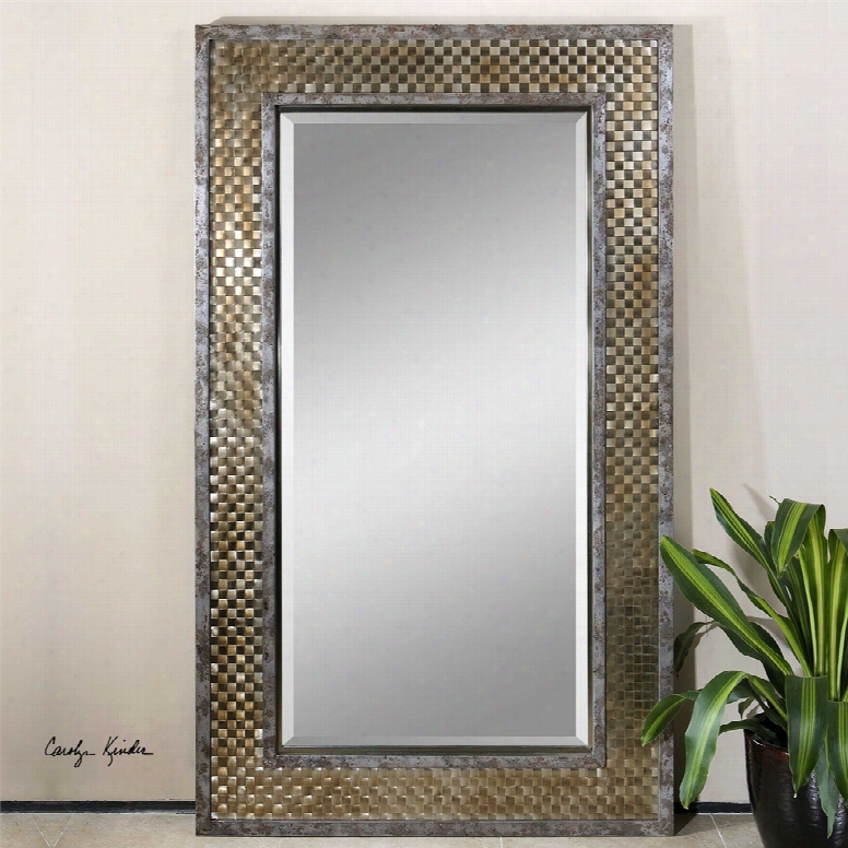 Uttermost Mondego Woven Nickel Mirror