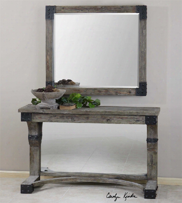 Uttermost Nelo Weathered Wood Mirror