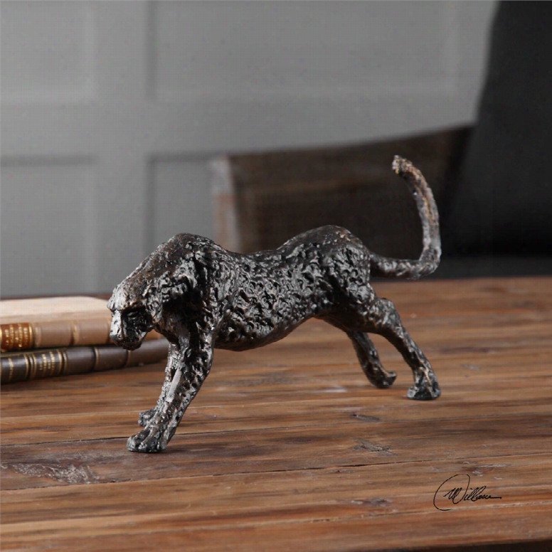 Uttermost Panther Iron Sculpture