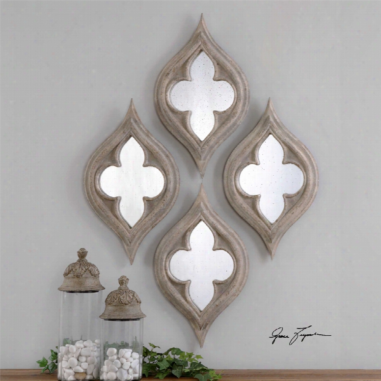 Uttermost Pernilla Quatrefoil Mirrors Set Of 2