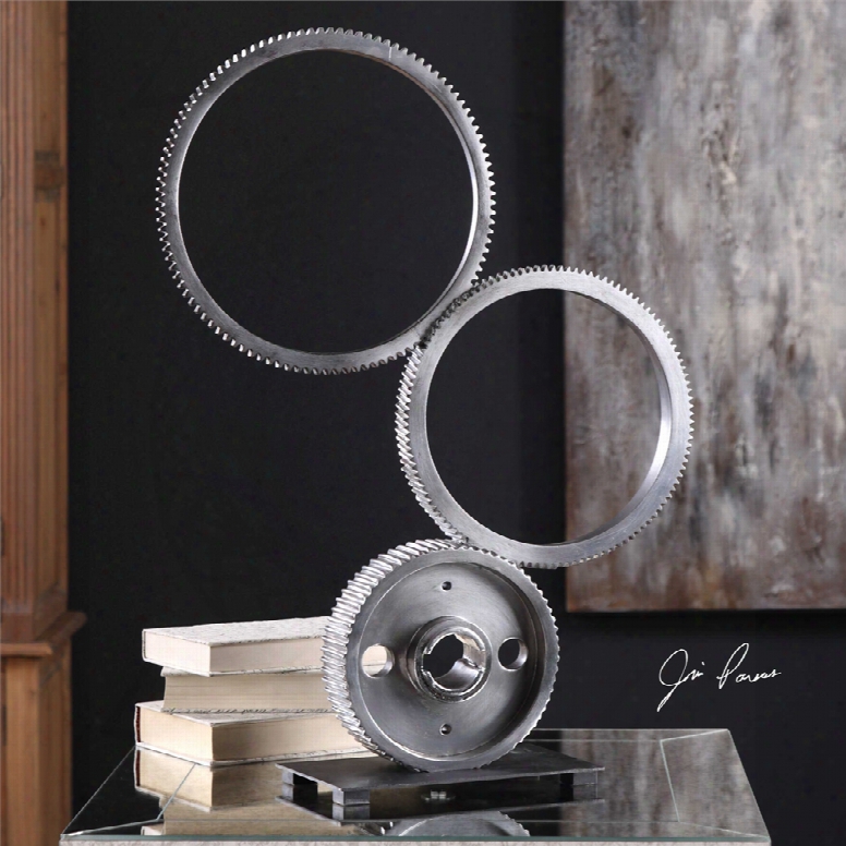 Uttermost Stacked Gears Sculpture