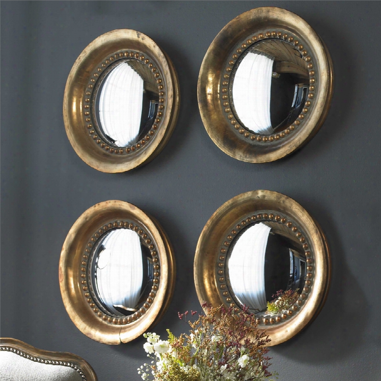 Uttermost Tropea Rounds Wood Mirror Set Of 2