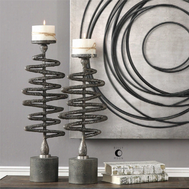 Uttermst Zigzag Candleholders Set Of 2