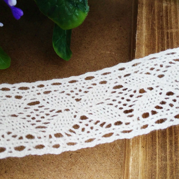 10 Yds Lot 3.5 Cm White Cotton Lace Trim(cl004) Crochet Decration Ribbon Trims For Diy Crafts And Sewing Curtain Tablecloth Accessories