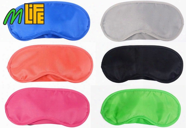 100pcs Good Price Night Eye Mask Travel Sleeping Eye Mask Aid Cover Black Shade Blindfo Ld Eye Patch Travel 6colors