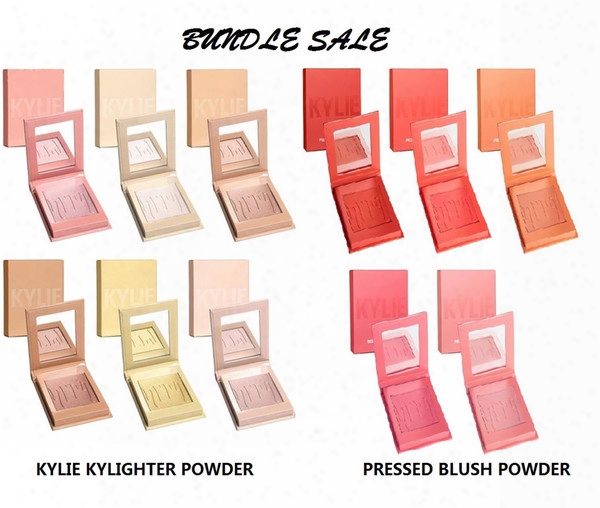 2017 Kylie Face Cosmetics Bundle Sale Kylighter+pressed Redden  Powder 11 Shades Facial Highlighting Contour Blushed Powder Makeup Free Dhl