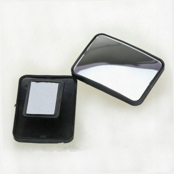 2pcs Total View 360-degree Adjustable Rear Side Blind Spot Mirrors Black