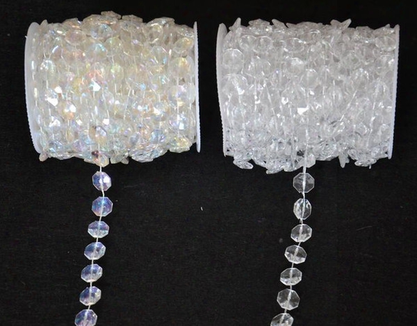 30 Meters Diamond Crystal Acrylic Beads Roll Hanging Garland Strand Wedding Birthday Christmas Decor Diy Curtain Wt052