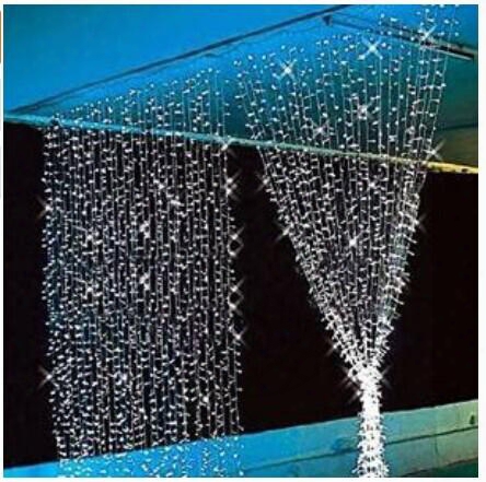 300 Led Window Curtain Icicle Lights String Fairy Light Wedding Party Home Garden Tree Decorations 3m*3m