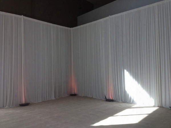 3*6m Ice Silk Wedding Backdrop Curtains For Wedding Banquet Decoration
