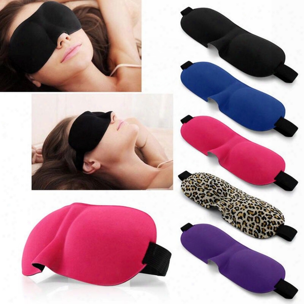 3d Sleep Mask Natural Sleeping Eye Mask Eyeshhade Cover Shade Eye Patch Blindfold Travel Eyepatch 6 Color Kka1465