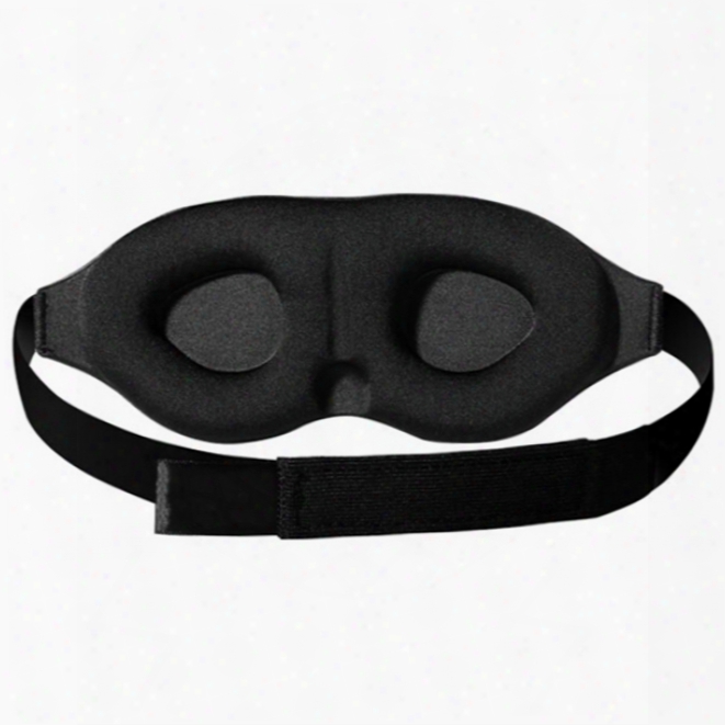 3d Sponge Rest Sleeping Eyeshade Travel Eye Mask Cover Light Blindfold Black
